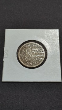 50 RENTENPFENNIG WAJMAR 1924 F ( NIEMCY) BRĄZAL 