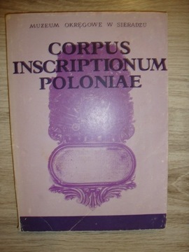Corpus Inscriptionum Poloniae Tom II sieradzkie