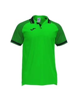 Koszulka polo Joma Essential II zielona 3XL