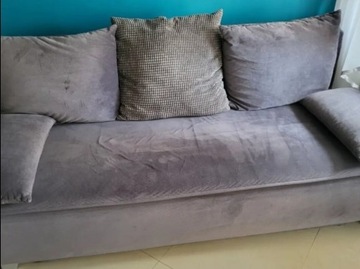 Sofa 210cm z funkcją spania 160cm bez dziur plam