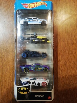 HOT WHEELS 5pak Autka Zestaw BATMAN