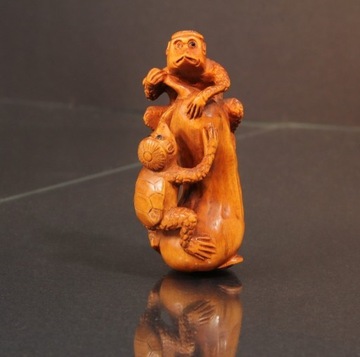 Netsuke - Goblin wodny' Kappa - Japonia XX w. 