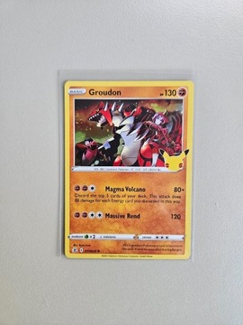 Pokemon Groudon 017/025 Celebrations Holo