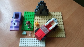 LEGO -kreatywne płytki skała auto skrzynia ludzik