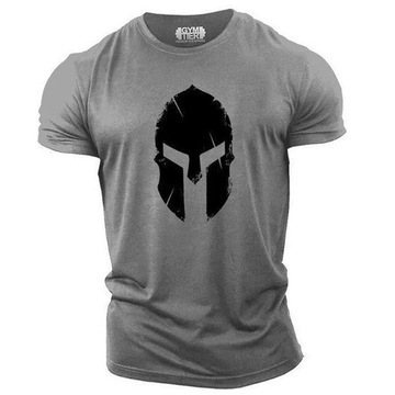 Koszulka t-shirt nadruk Spartan hełm