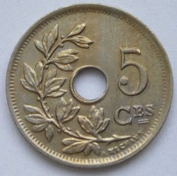 Belgia 5 cent 1925