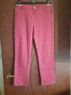 spodnie damskie rozm M/160 bawełna czerwone