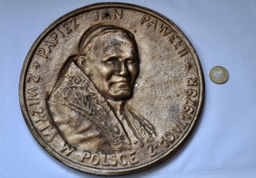 Medal-plakieta Jan Paweł IIr.Ogromny- 1,87 kg