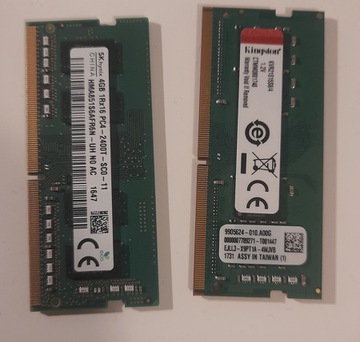 Laptop RAM 2x 4GB DDR4