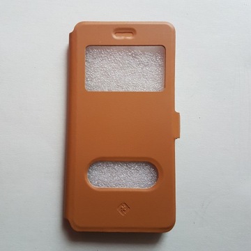 Apple Iphone 7 8 etui z klapką case futerał brąz