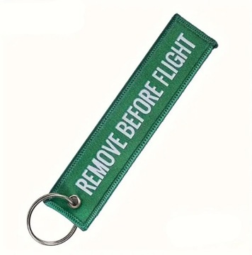 Brelok haftowany do kluczy REMOVE BEFORE FLIGHT