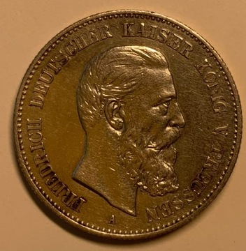 2 Marki, 1888, A Friedrich III, Prusy