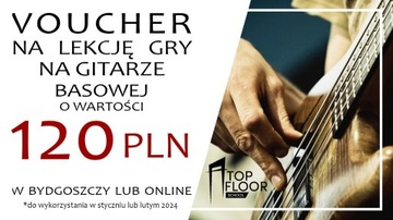 VOUCHER na lekcję gry na gitarze basowej