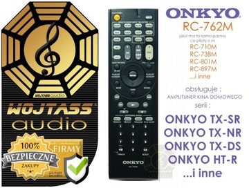 ORYGINALNY pilot ONKYO RC-762M do amplituner TX-SR