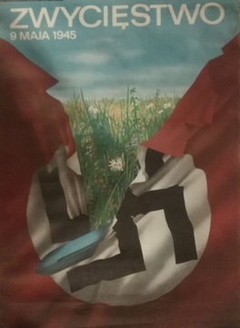 Plakat Zwycięstwo 9 Maja 1945 PRL