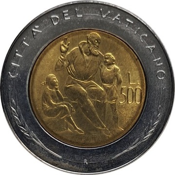 Watykan 500 lire 1982, KM#166