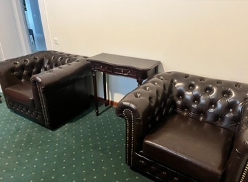 Chesterfield York sofa rozkładana + 2 fotele 
