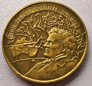 Moneta 2 zł z 1997 r Paweł Edmund Strzelecki, menn
