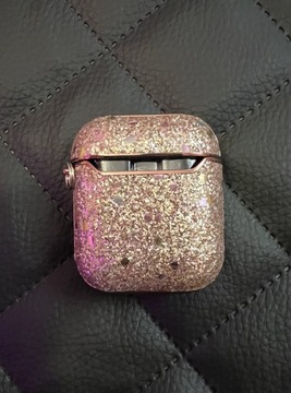 Etui AirPods obudowa do AirPod 2 i 1 - Pink Bling