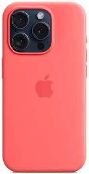 Silikonowe etui z MagSafe iPhone 15 Pro - Guava