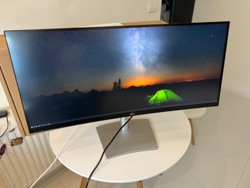 Monitor Dell P3421W 34” zakrzywiony zestaw