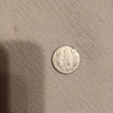 Moneta 1 zł z  PRL z 1978 rok 