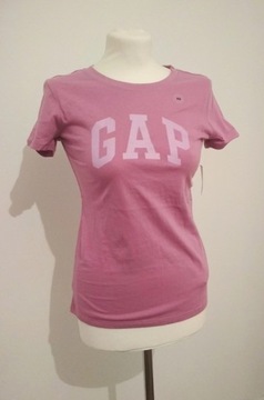 Gap T-shirt koszulka liliowa r. XS