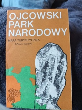 Ojcowski park narodowy 1987 mapa turystyczna PRL