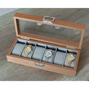 Szkatałka na 6 męskich zegarków idealna na prezent