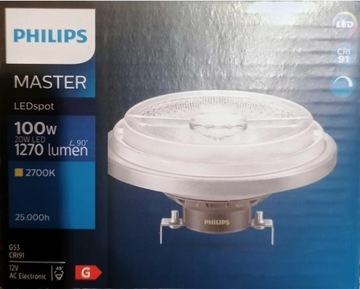 Philips LED MAS LEDspotLV D 20-100W 927 AR111 45D
