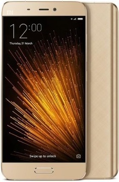Xiaomi MI 5 3/32 GB GOLD+SZKŁO H9+ETUI-3szt 