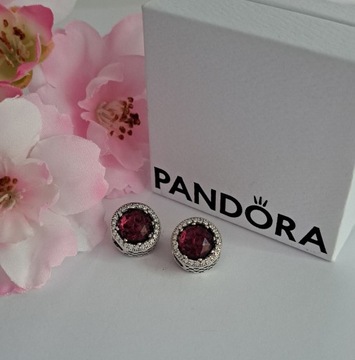 Pandora charms Różowy kamien 