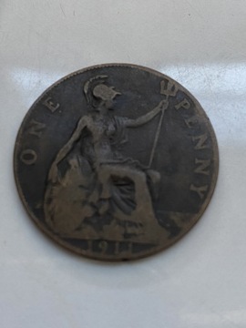 Brytania Anglia 1 penny 1911