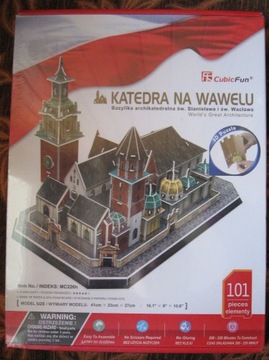 Puzzle 3D Katedra na Wawelu nowe w folii 