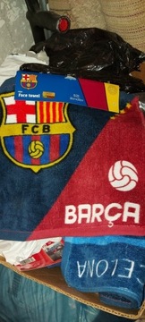 2 ręczniki FC Barcelona.