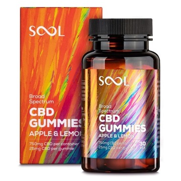 CBD Gummies 750 mg 30 pcs | SOOL (Pack of 10)
