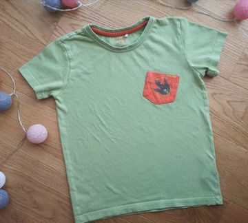 zielona koszulka t-shirt z kieszonką ENDO r. 122