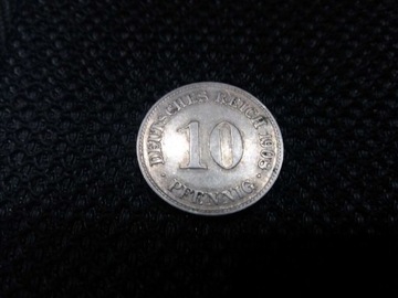 Moneta Niemcy Cesarstwo 10 Pfennig 1908r.D.rzadkie