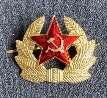 Kokarda żołnierza ZSRR Gwiazda radziecką na czapkę