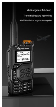 QUANSHENG UV-K5 RADIO VHF UHF 5W skaner 50-600MHz