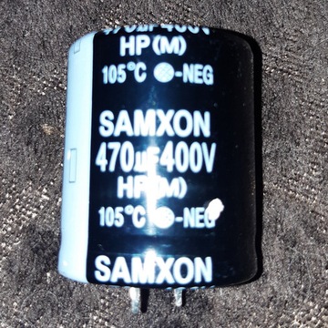 Kondensator elektrolityczny 470uF 400V SAMXON