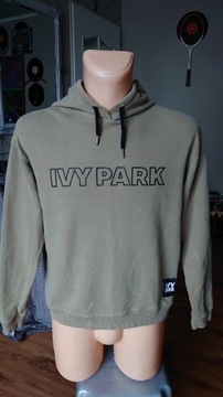Ivy Park bluza z kapturem hoodie jasny khaki XS  