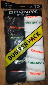  Skarpety 12 pack DONNAY DŁUGIE rozmiar 39 - 46