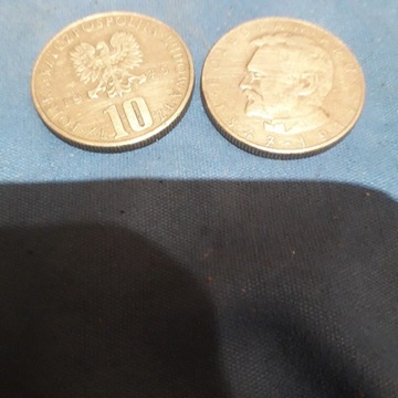 Moneta 10zl z 1975r. B.Prus