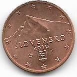 SLOVENSKO 2 CENT 2010 ROK.