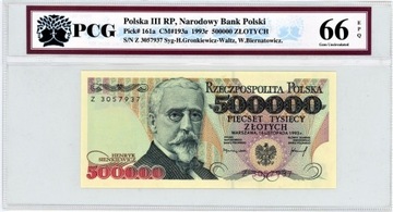 500000 złotych 1993 PMG 66 EPQ