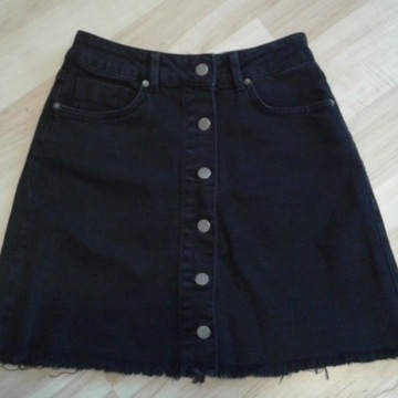 TWINTIP Spódnica mini - black denim S