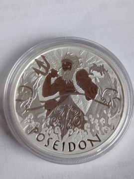 Srebrna moneta Poseidon Perth mint 