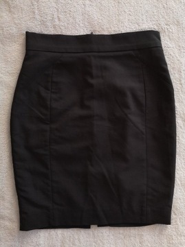 Elegancka czarna ołówkowa spódnica H&M 36