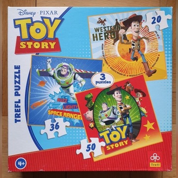 Puzzle Toy Story. 3 komplety w jednym. 